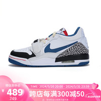 耐克(NIKE)青少年运动休闲篮球鞋JORDAN复古经典FV8117-141 白色 35.5码