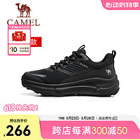 骆驼（CAMEL）【云翼】时尚运动鞋2024夏季百搭网面透气舒适男女鞋款 G24M566692 夜黑色女 35