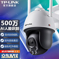 TP-LINK 普联 双频无线5G WiFi监控摄像头 AI人形车辆识别 360度全彩家用高清室外防水球机