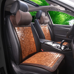 百冉汽车坐垫夏季小蛮腰座垫天然竹片凉席车垫夏天麻将块凉垫通风透气