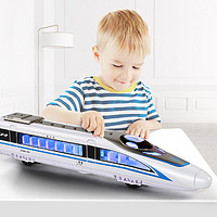 遙藍 復興號高鐵動車組模型兒童男孩仿真中國火車玩具合金帶輕軌道列車