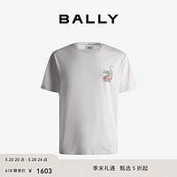 BALLY 巴利 男士白色棉质T恤6307033 白色 XL