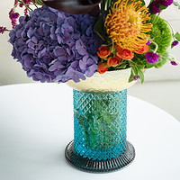 稀奇 艺术玻璃花瓶客厅摆件现代轻奢花瓶装饰摆件创意花器