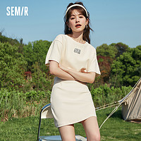 Semir 森马 纯色半身裙 10-7423114089