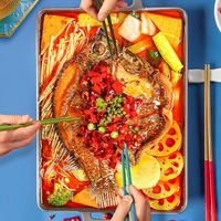 国联特大烤鱼3盒装加热即食罗非鱼夜宵大排档露营懒人方便菜