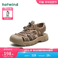 hotwind 熱風 男鞋2024年夏季新款涼鞋男士沙灘休閑涼鞋包頭戶外溯溪鞋