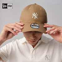 88VIP：NEW ERA 纽亦华 2024夏季新款MLB棒球帽情侣软顶NY刺绣弯檐遮阳帽子