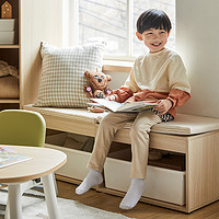 HANSSEM/汉森 hanssem汉森儿童床尾凳卧室床头柜床边储物玩具收纳矮凳韩国进口
