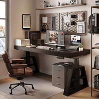 WZO 电动升降电脑桌智能意式书桌设计师款卧室家用办公桌