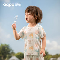 aqpa儿童t恤上衣短袖夏季纯棉婴幼儿男女宝卡通萌