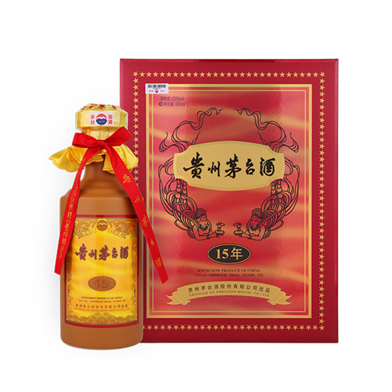 15年 53%vol 酱香型白酒 500ml