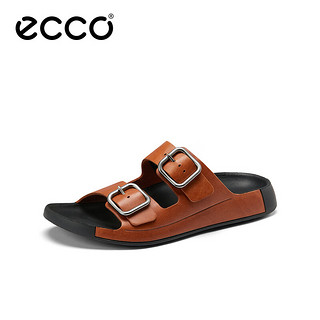 爱步（ECCO）拖鞋男 沙滩勃肯鞋 科摩男鞋系列500934 棕色50093401053 42