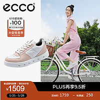 爱步（ECCO）*板鞋女 冬季拼色百搭时尚休闲女鞋 街头209713 裸粉色/白色/灰白色20971350730 35