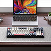 SKN 青龙三模机械键盘gasket结构客制化无线热插拔ttc烈焰红轴RGB