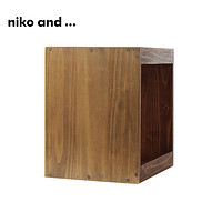 88VIP：niko and ... 架子2024夏季新款時尚創意簡約復古木質書架982569