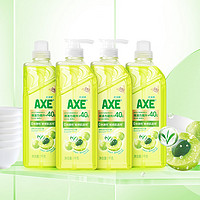 88VIP：AXE 斧头 牌油柑白茶护肤洗洁精1kgx4+泵头x2安心0刺激清洁力提升