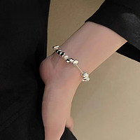 MOEFI 茉妃 冷淡風碎銀幾兩珍珠手鏈輕奢小眾精致獨特設計手飾配飾 碎銀手鏈