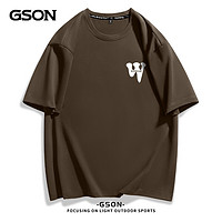 GSON 短袖t恤男夏季新款潮流简约五分袖