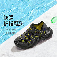 SKECHERS 斯凯奇 男中大童|男童鞋包头凉鞋休闲鞋轻质舒适搭扣低帮春夏季