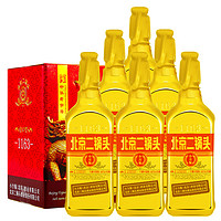 YONGFENG 永丰牌 北京二锅头 金标 出口小方瓶 46%vol 清香型白酒 500ml*6瓶 整箱装