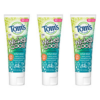 Tom's of Maine 儿童牙膏 防蛀保护 通用 5.1盎司(约144克) 3件装