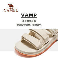 CAMEL 骆驼 运动凉鞋女2024夏季女鞋防滑软底沙滩鞋女魔术贴鞋子