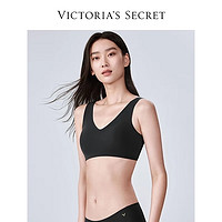 维多利亚的秘密（Victoria's Secret）维密 Q弹软支撑果冻条小雏菊老花蕾丝返定杯薄杯无钢圈背心文胸 54A2黑曜石果冻条 11216629 M