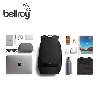 bellroy 澳洲Classic Backpack 20L经典双肩包大容量环保背包 墨黑色20L 可容15寸笔电