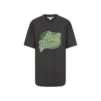 URBAN REVIVO 女装时尚美式复古趣味印花棉质T恤衫 UWL440148 深灰 XS