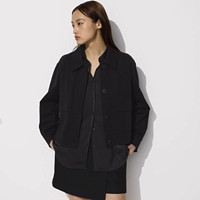 UNIQLO 优衣库 女士短外套 469775 黑色 XXL