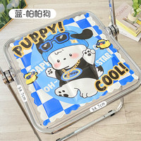 康妮雅冰垫坐垫夏季冰凉垫椅垫座垫水垫夏天宿舍汽车卡通宠物冰垫 蓝-帕帕狗