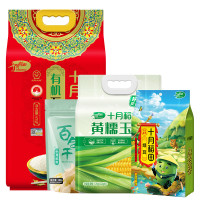 88VIP：SHI YUE DAO TIAN 十月稻田 有机五常大米5kg+绿豆1kg+黄糯玉米1.76kg+百合100g