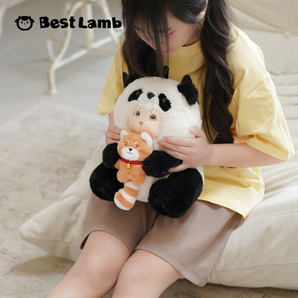 巴风特小羊 BONANA大毛绒儿童玩具 300%熊猫 29CM