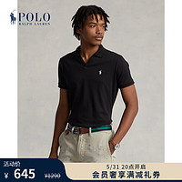 RALPH LAUREN 拉夫劳伦 Polo Ralph Lauren 拉夫劳伦男装 定制修身版棉质Polo衫RL16429 001-黑色 M