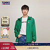 TOMMY JEANS24早秋男女款经典印花轻薄户外运动连帽夹克外套20204 绿色L30