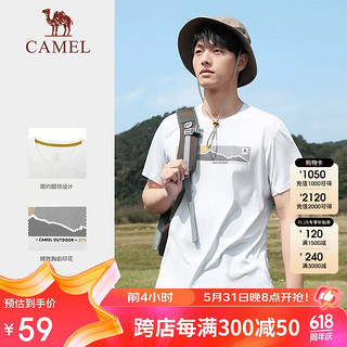 CAMEL 骆驼 短袖T恤速干上衣男士圆领户外透气宽松薄款运动上衣 A13BA6aJ055