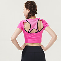 安德玛 官方奥莱UA 女子透气半袖跑步健身训练运动修身短身短袖T恤