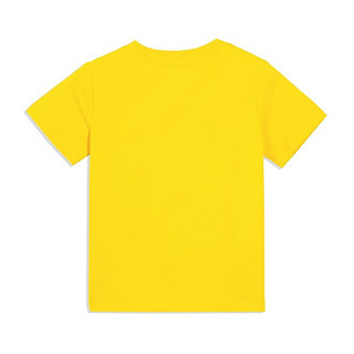 B.Duck 小黄鸭 童装男童T恤儿童短袖夏季女宝宝卡通半袖潮 黄色（BF2201922A） 120cm