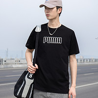 88VIP：PUMA 彪马 短袖男装女装运动服宽松T恤透气训练半袖671602-01