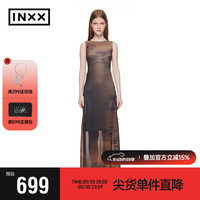 英克斯(inxx)inxxmarket系列 半透网纱背心连衣裙女夏XXE2020319 印花色 S