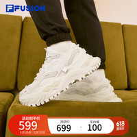 FILA【欧阳娜娜同款】 FUSION斐乐女鞋硬糖鞋厚底老爹鞋女运动鞋女 棉花糖/银-MM 36.5