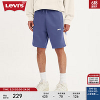 Levi's李维斯24夏季男士宽松直筒时尚活力运动风休闲短裤 雾蓝色 S