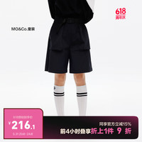 little MO&Co.速干 little moco童装24夏装男女童户外运动风短裤KBD2SOTT04 黑色 140/58
