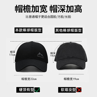 罗蒙帽子男大头围运动休闲棒球帽四季通用钓鱼防晒纯棉品牌高档鸭舌帽 浅灰