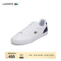 法国拉科斯特 LACOSTE男鞋潮流时尚休闲鞋平底小白鞋板鞋男|45CMA0052 042/白色 39.5 6/39.5