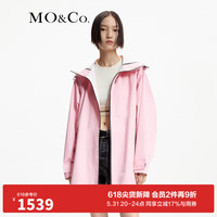 MO&Co.2024春新品【防风防水】抽绳连帽运动风衣外套MBD1TRC003