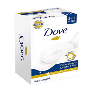 Dove 多芬 香皂柔肤乳霜香块超值装 90g*4块（共1盒）