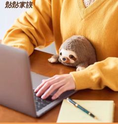 Sonny Angel SonnyAngel贴贴家族公仔树獭懒办公室防驼背毛绒娃娃玩偶生日礼物