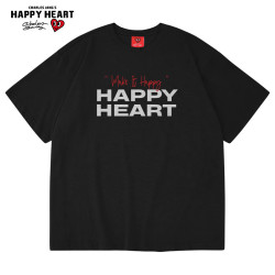charlesjangshappyheart查尔斯桃心cleanfit桃心字母印花重磅基础款