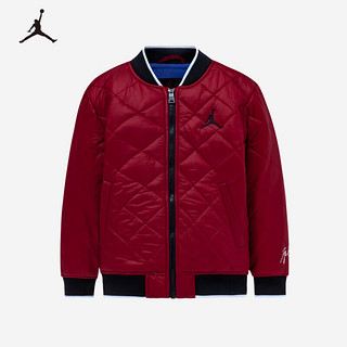 NIKE JORDAN 耐克AJ童装男女童保暖棉服23冬儿童加绒内里上衣 杰斯特红 160/76(L)